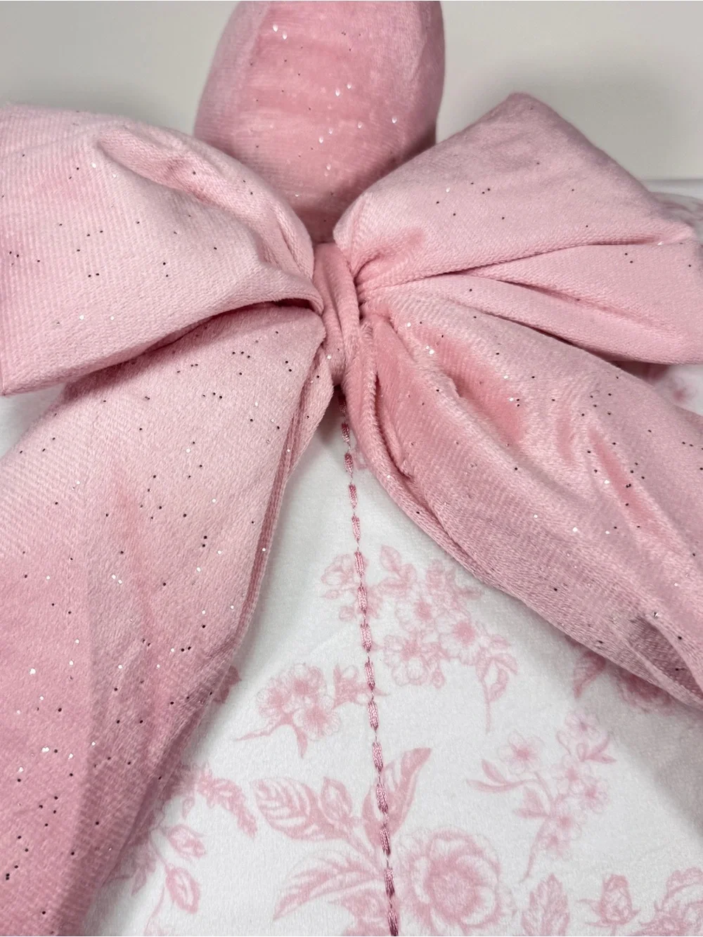 NEW Loire Valley Maison Pink Floral Pumpkin Halloween Pillow